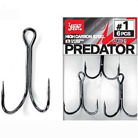 Крючки-Двойники Lucky John Predator Сер. Ljh121 Разм.001/0 6 Шт.