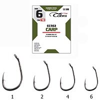Крючки Cobra Carp Matsui Сер.cc302 Разм.001 8Шт.