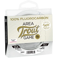 Леска Монофильная Lucky John Area Trout Game Fluorocarbon Pink 075/018