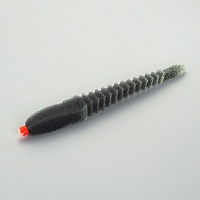 Приманка Поролоновая 3D Ex Worm Black 12См Под Офсетный Крючок № 1/0, 2/0, 3/0