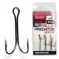 Крючки-Двойники Lucky John Predator Сер. Ljh120 Разм.002 6 Шт.
