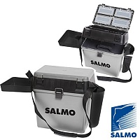 Ящик Рыболовный Зимний Salmo 2-Х Ярус.(Из 5-Ти Частей) Пласт. 39.5X24.5X38См Сер.