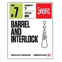 Вертлюги C Застеж. Lj Pro Series Barrel And Interlock Black 010 7Шт.