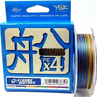 Шнур плетеный YGK Veragas X4 Fune 150m #2.0 - 30lb.30lb150Разноцветный#2.0
