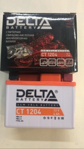 Аккумулятор DELTA CT1204 (12V/4Ah) аналог YB4L-A, YB4L-B, YTX4L-BS