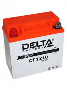 Аккумулятор DELTA CT1210 (12V/10Ah) аналог YB9A-A, YB9-B,12N9-4B-1