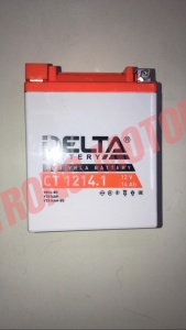 Аккумулятор DELTA CT1214.1 (12V/14Ah) аналог YB14-BS, YTX14AH, YTX14AH-BS