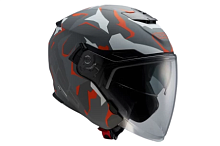 Шлем GSB G-263 RED CAMO, (Grey Matt/Orange) S