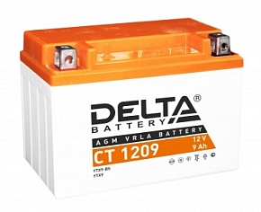 Аккумулятор DELTA CT1209 (12V/9Ah) аналог YTX9, YTX9-BS