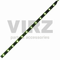 Подсветка светодиодная полоса (1шт) 12 SMD зелен. L=300мм