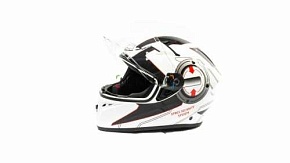 Шлем мото интеграл GTX 578 (XL) #4 WHITE/BLACK/RED