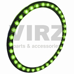 Подсветка светодиодная кольцо (1шт) 33 SMD зелен. D=100мм