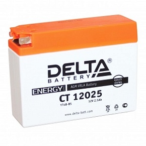 Аккумулятор DELTA CT12025 12V/2.5A аналог YT4B-BS