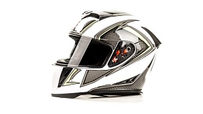 Шлем мото интеграл HIZER J5311 (S) #2 white/lemon