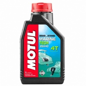 Моторное масло для лодочных моторов MOTUL MARINE TECH 4T 25W40 (1л)
