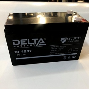Аккумулятор DELTA DT1207 (12V/7Ah) аналог YTX7A-BS