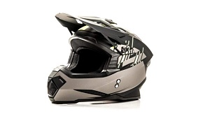 Шлем мото кроссовый HIZER J6801 (M) #1 gray/lemon