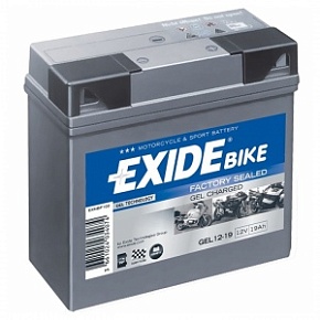 Аккумулятор EXIDE GEL 12-19 (12V/19Ah/170A) (-/+) 