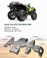 Защита Rival Arctic Cat ATV 700 MUD PRO (6 частей)