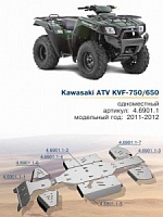 Защита для квадроцикла Rival Kawasaki ATV KVF-750/650