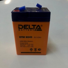 Аккумулятор DELTA DTM 6045 (6V/4.5Ah)