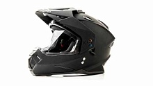 Шлем мото мотард HIZER J6802 (M) #3 matt black (2 визора)