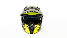 Шлем мото мотард GTX 690 (L) #6 GREY/WHITE BLACK