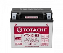 Аккумулятор TOTACHI MOTO YTX12-BS R AGM 12V12Ah